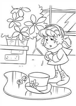 Dibujo de Karen Esta Triste para Colorear