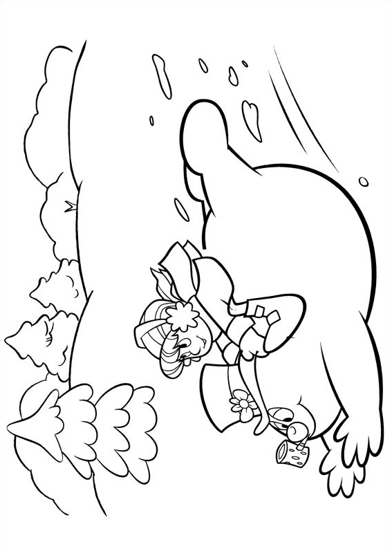 Dibujo de Karen y Helado Abrazar para Colorear