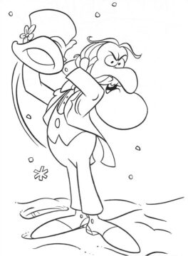 Dibujo de Profesor Enojado Hinkle para Colorear