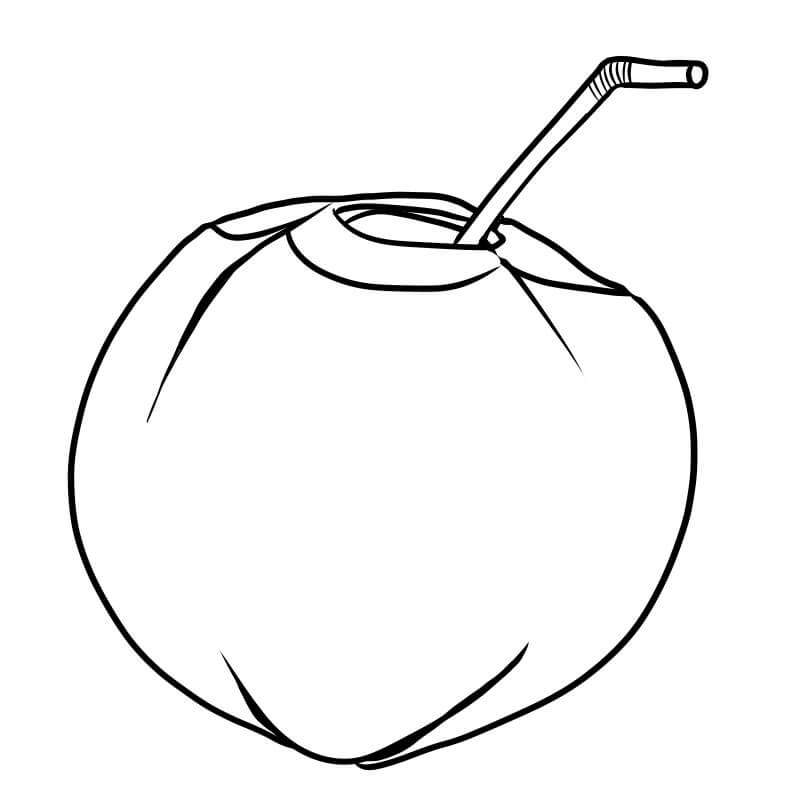 Dibujo de Coco Bsico para Colorear