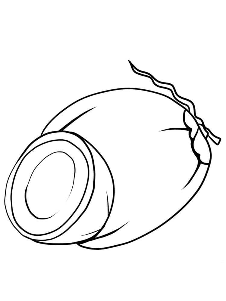 Dibujo de Coco Simple para Colorear