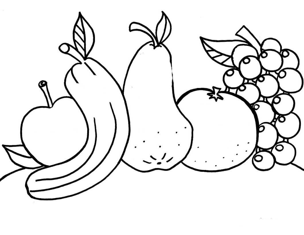 Dibujo de Frutas para Colorear