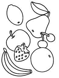 Dibujo de Frutas Perfectas para Colorear