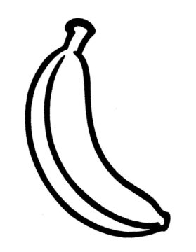 Dibujo de Pltano Fcil para Colorear