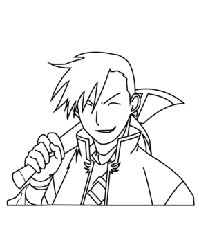 Dibujo de Ling Yao From Full Metal Alchemist Coloring Page para Colorear