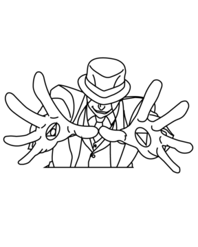 Dibujo de Solf J Kimblee From Fullmetal Alchemist Coloring Page para Colorear