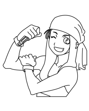 Dibujo de Winry Rockbell From Fullemtal Alchemist Coloring Page para Colorear
