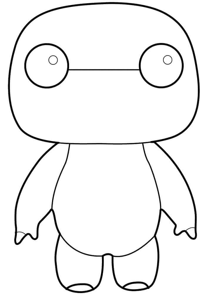 Dibujo de Baymax Funko para Colorear