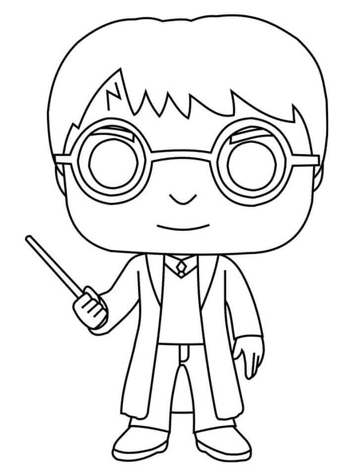 Dibujo de Funko de Harry Potter para Colorear