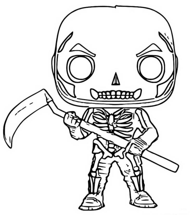 Dibujo de Funko del Soldado del Craneo para Colorear