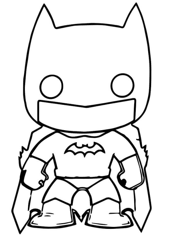 Dibujo de Hombre Murcielago Funko para Colorear