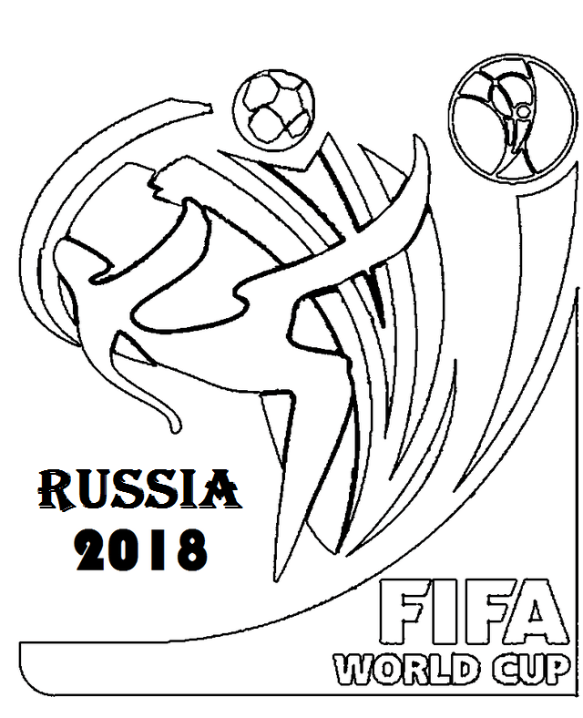 Dibujo de Copa Mundial de la Fifa 2018 para Colorear