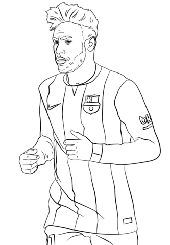 Dibujo de Genial Neymar para Colorear