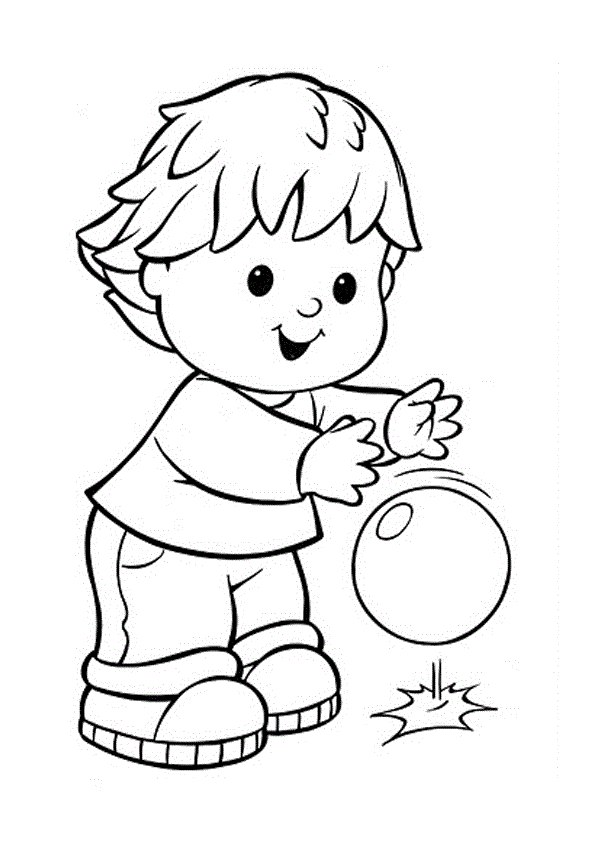 Dibujo de Niña Jugando Futbol para Colorear