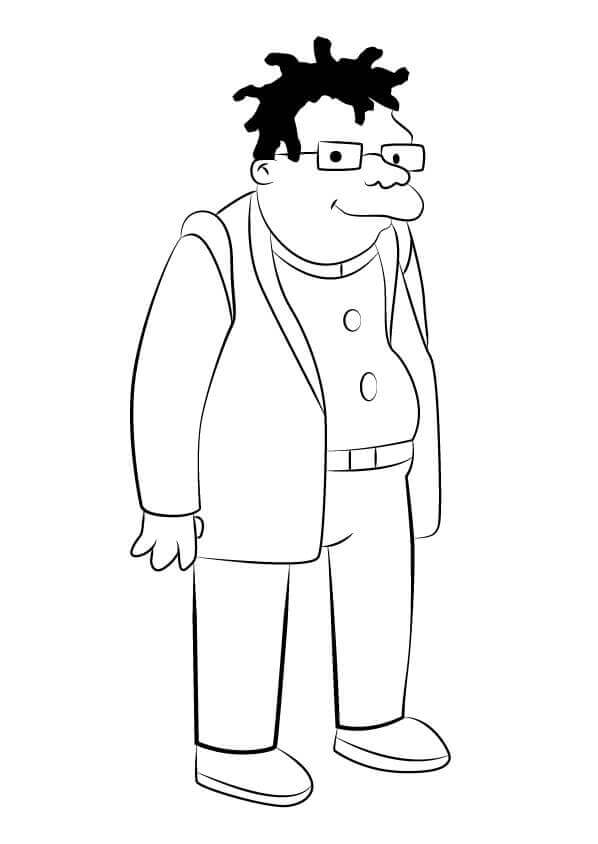 Dibujo de Hermes Conrad de Futurama para Colorear