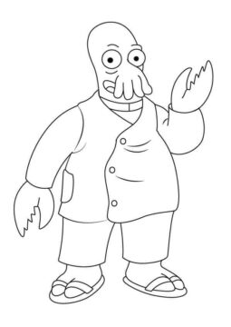 Dibujo de Zoidberg de Futurama para Colorear