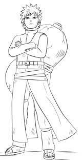 Dibujo de Gaara para Colorear