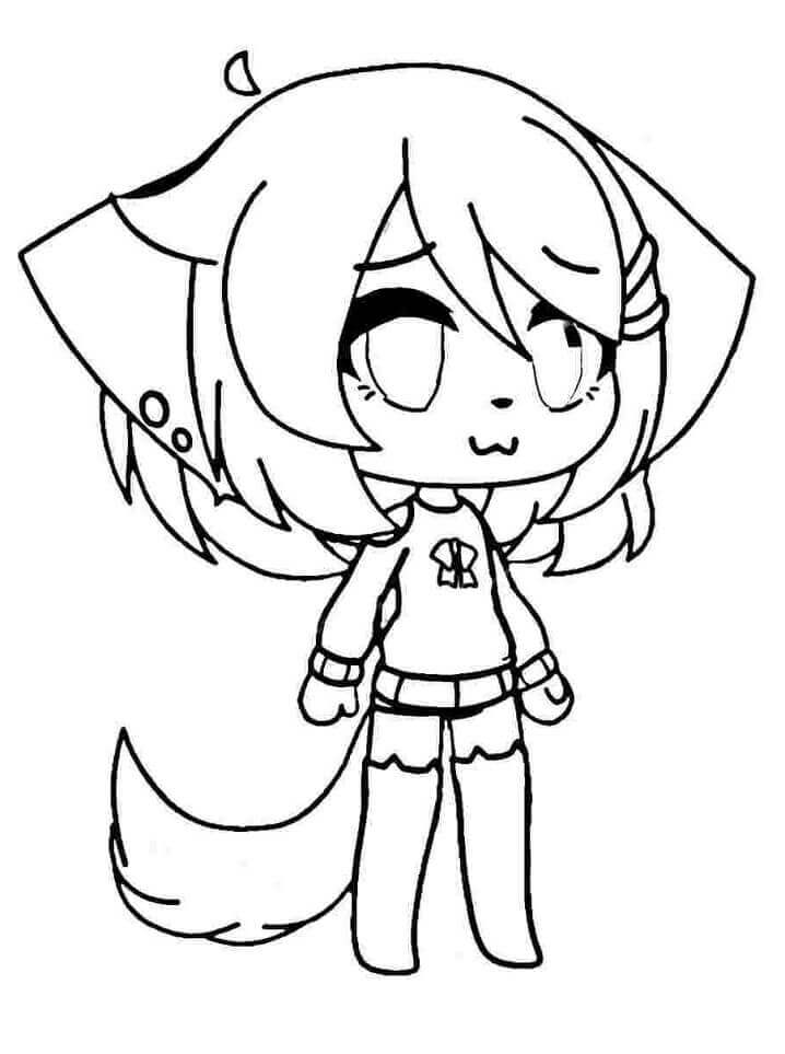Dibujo de Gacha Life 1 para Colorear