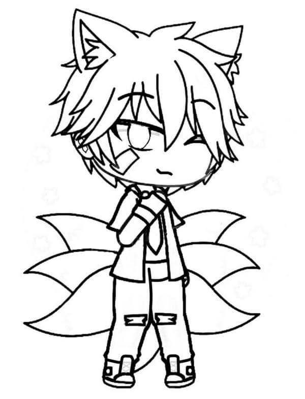 Dibujo de Nio Zorro para Colorear