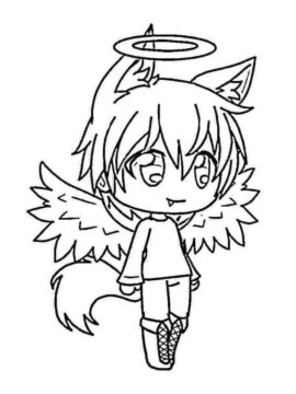 Dibujo de Ngulo de Vida de Gacha para Colorear