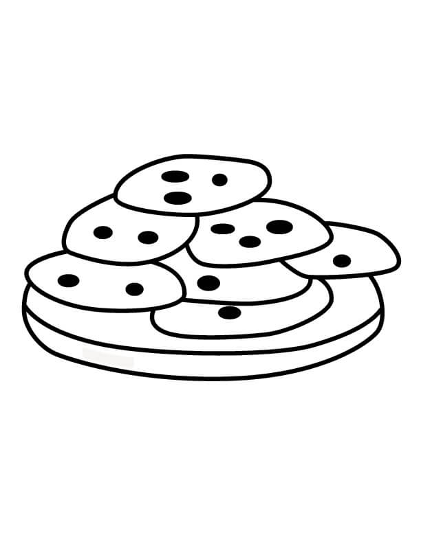 Dibujo de Disco de Galletas para Colorear