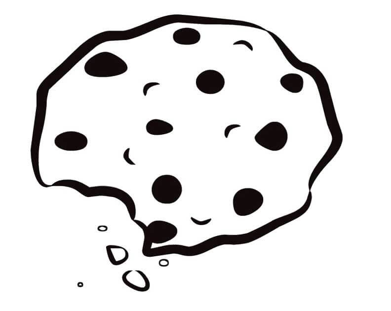 Dibujo de Galleta básica para Colorear