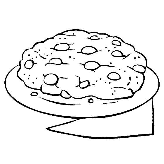 Dibujo de Galleta de Chocolate para Colorear