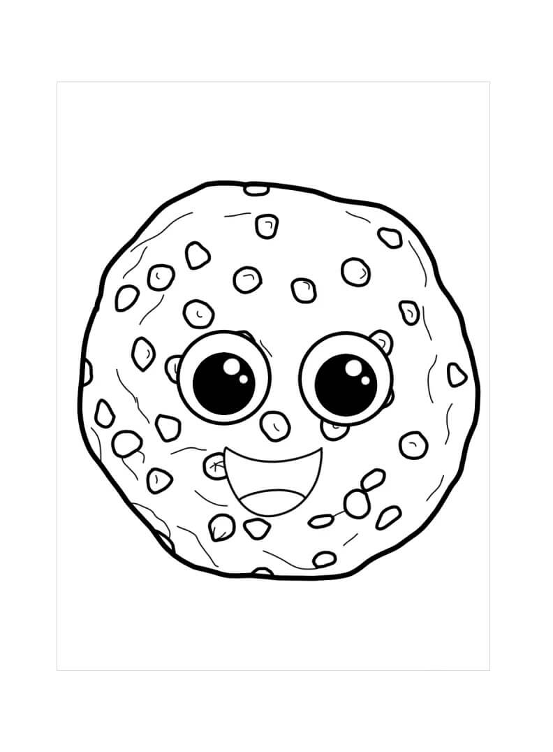 Dibujo de Galleta de la Diversion para Colorear