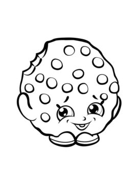 Dibujo de Galletas Shopkins para Colorear
