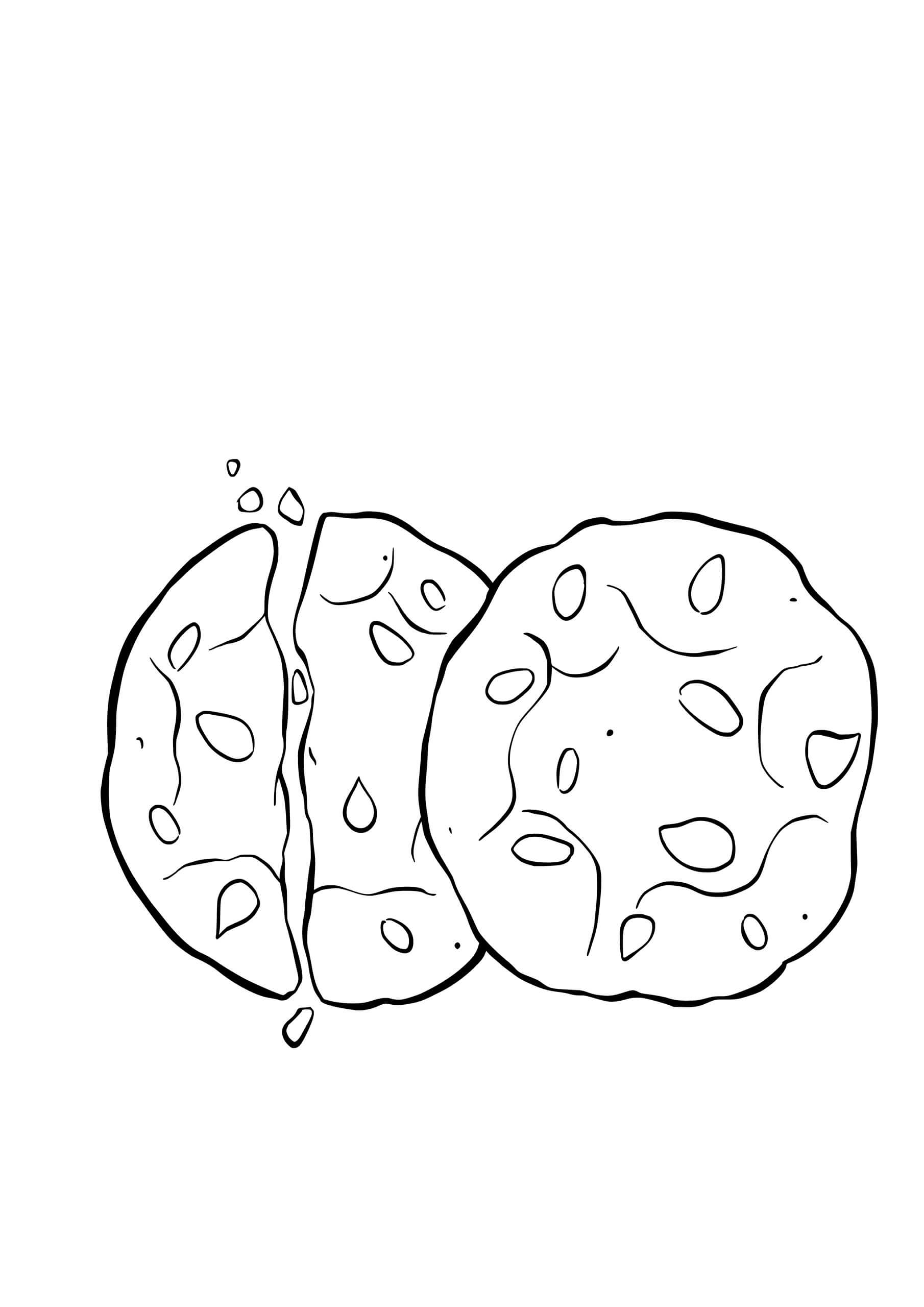 Dibujo de Grandes Galletas para Colorear