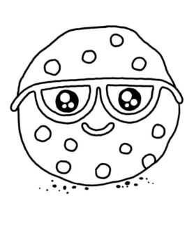 Dibujo de Una Bollito Inteligente para Colorear