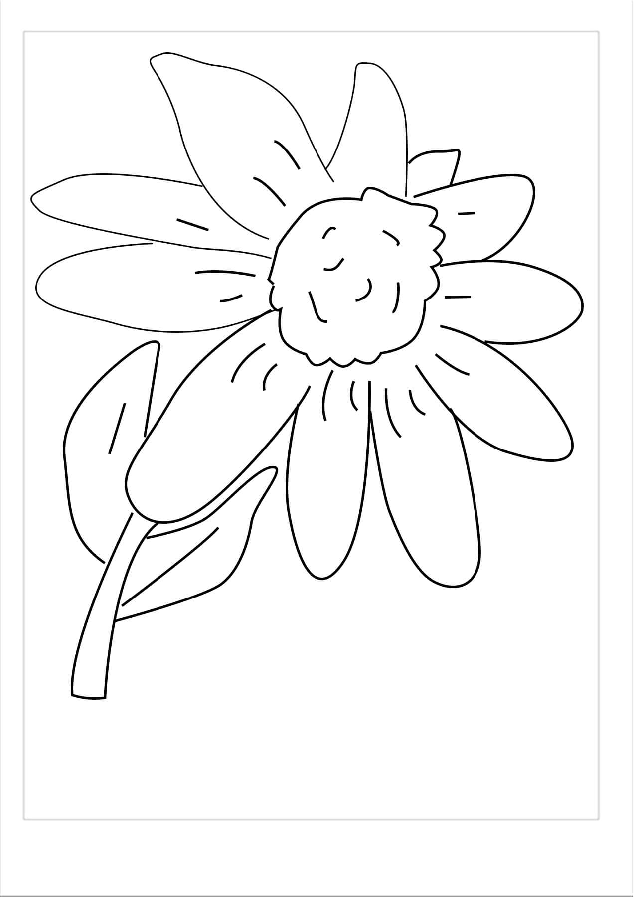 Dibujo de Adorable Gardenia para Colorear
