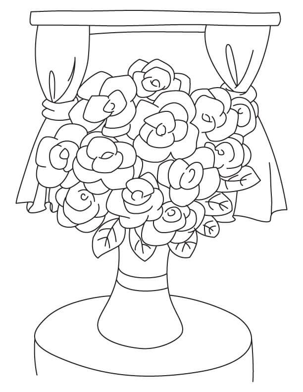 Dibujo de Gardenia Perfecto para Colorear