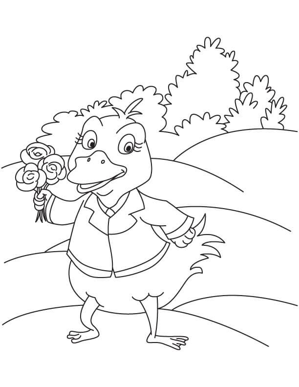 Dibujo de Ramo de Gardenia para Colorear