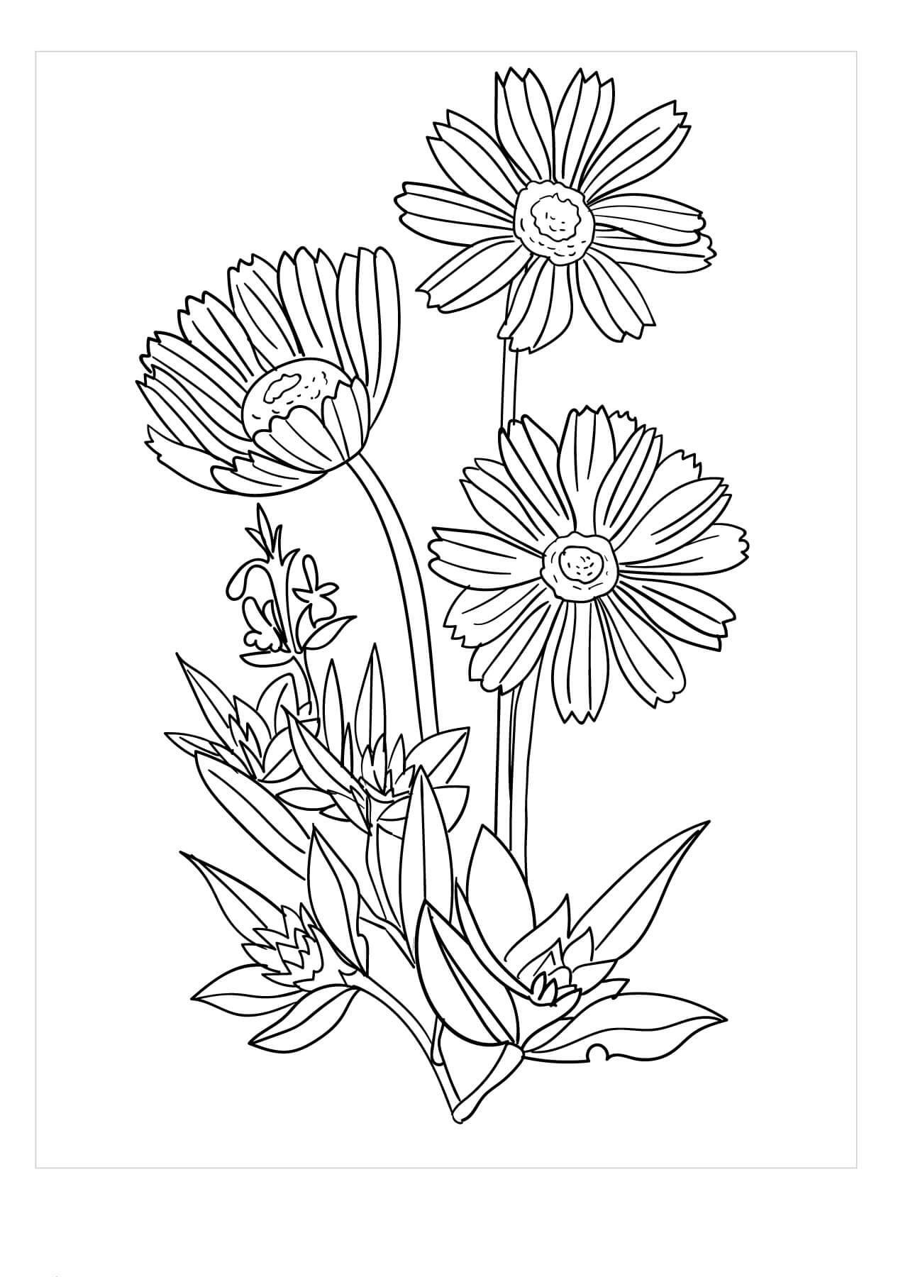 Dibujo de Rbol Gardenia para Colorear