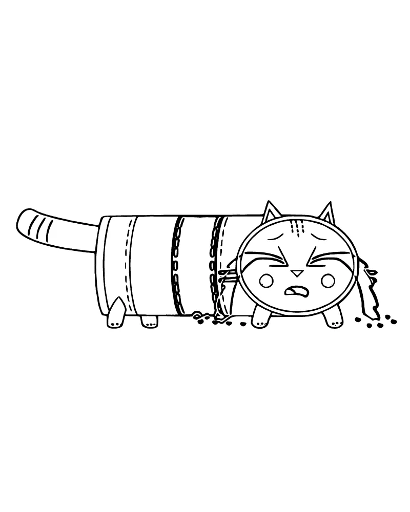 Dibujo de Gabbys Cat Coloring para Colorear
