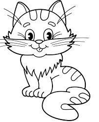 Dibujo de Gatito Impresionante para Colorear
