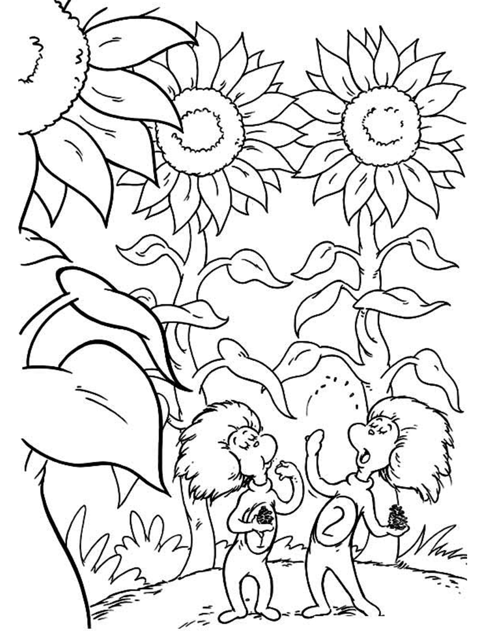 Dibujo de Cosa Uno y Cosa Dos para Colorear