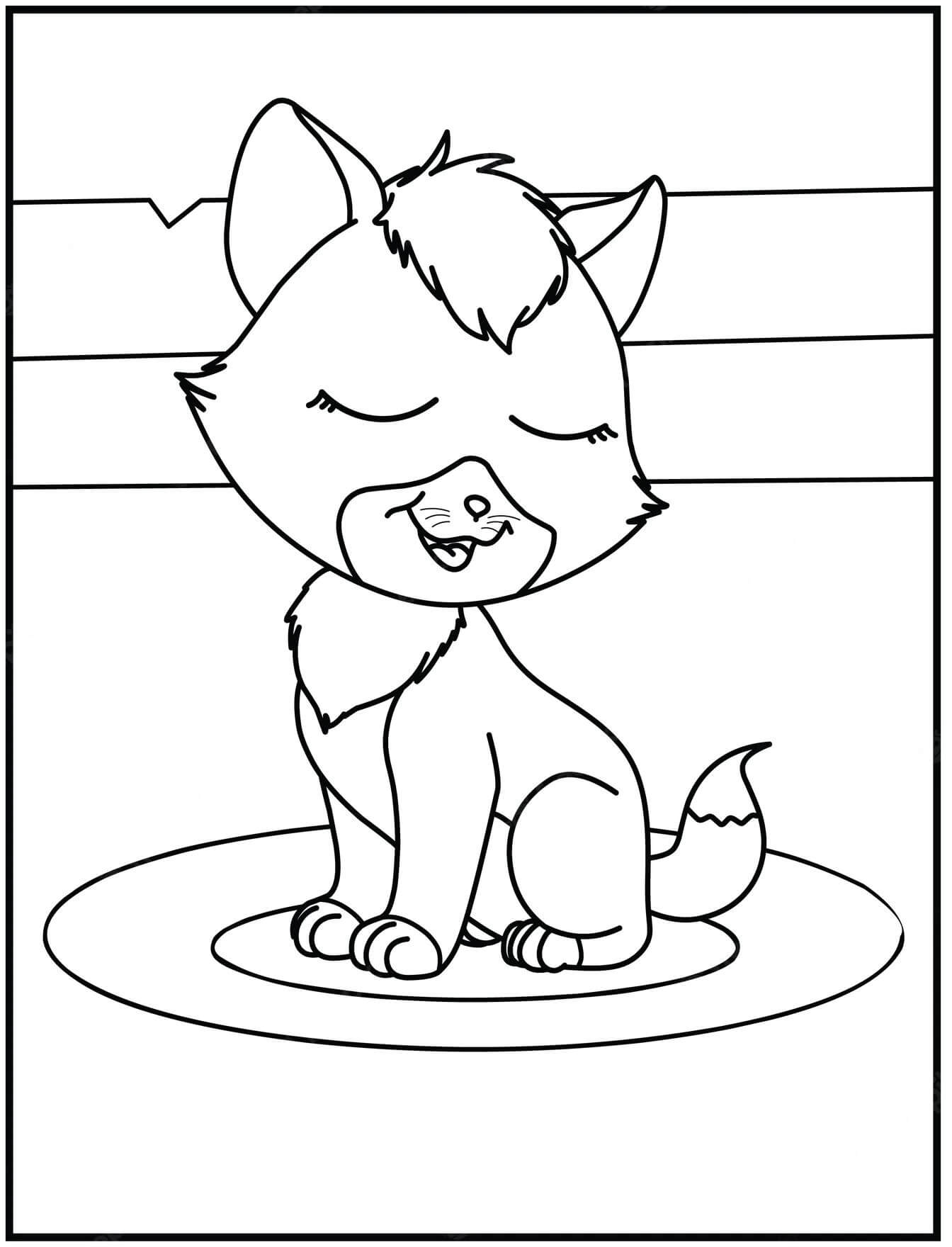 Dibujo de Gato Impresionante para Colorear