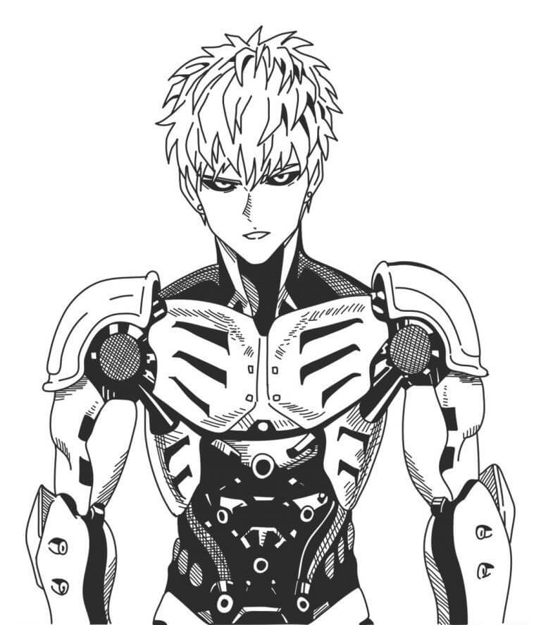 Dibujo de Genos Agradable para Colorear