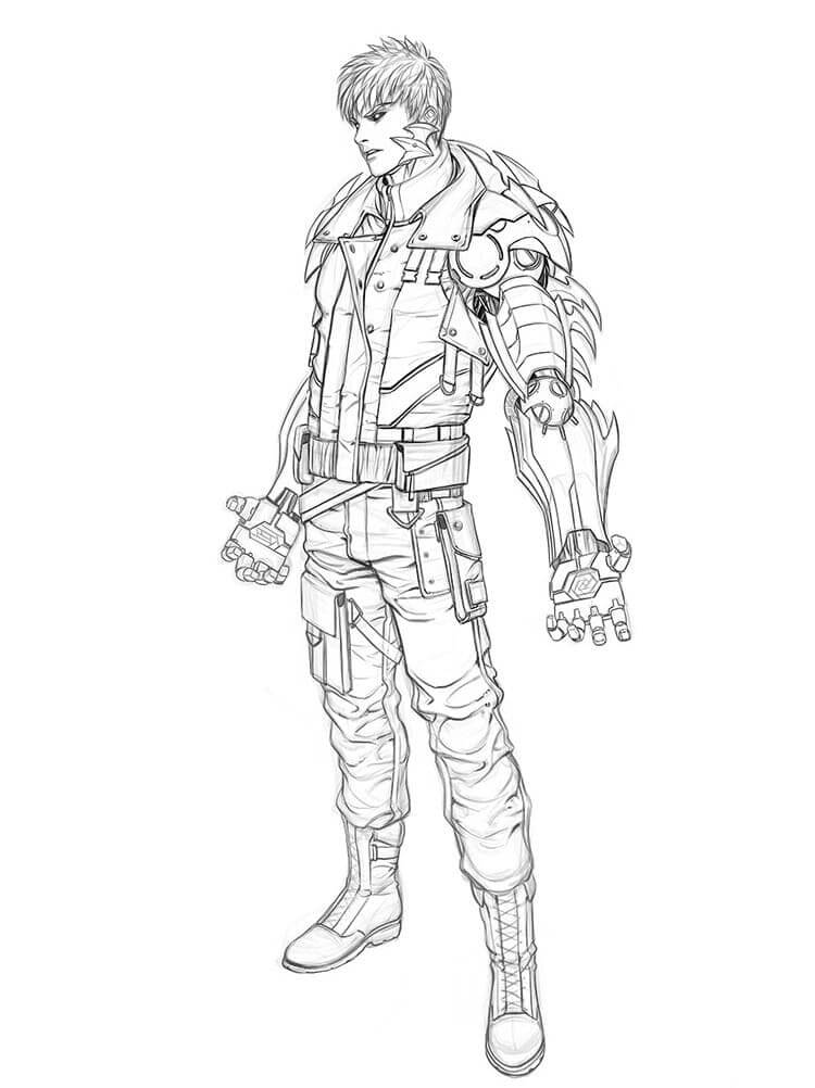 Dibujo de Genos Asombrosos para Colorear