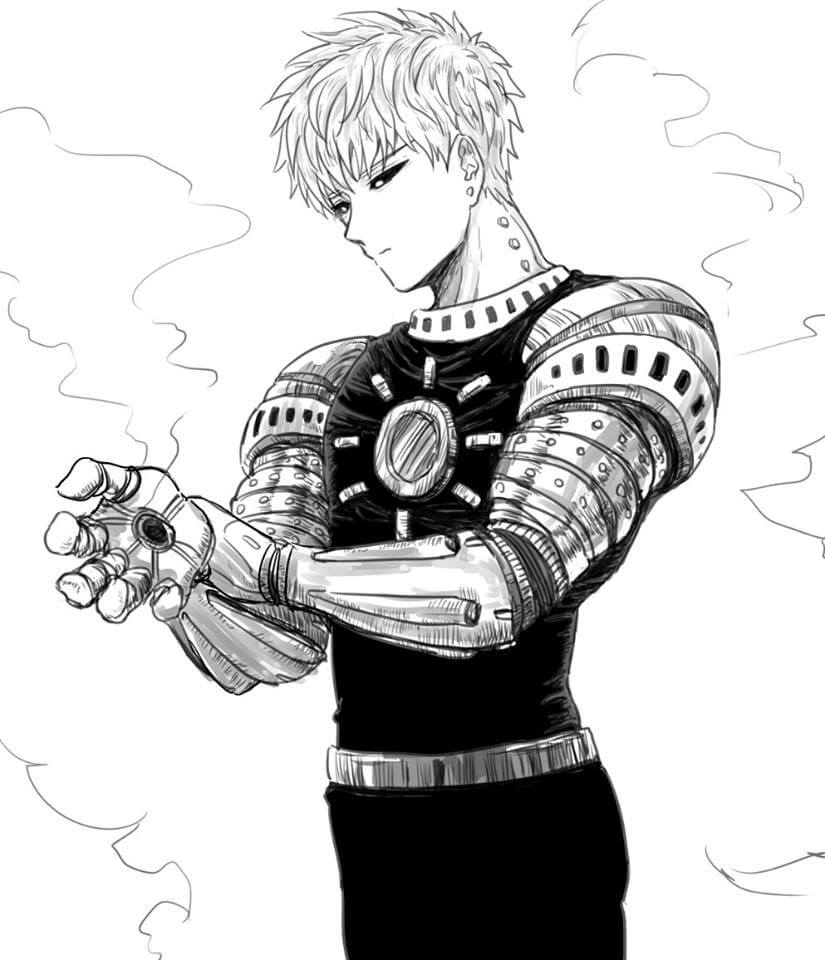 Dibujo de Genos Imprimible para Colorear