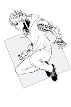 Dibujo de Salto Genos para Colorear