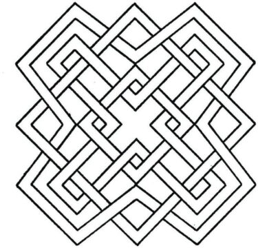 Dibujo de Geomtrico Simple para Colorear