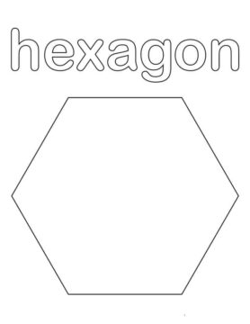 Dibujo de Hexagon para Colorear