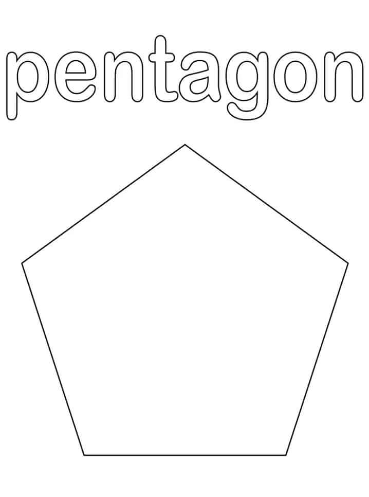 Dibujo de Pentagon para Colorear