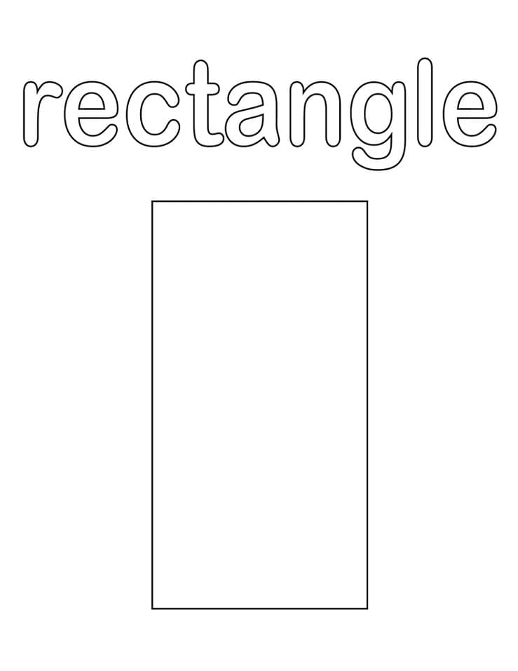Dibujo de Rectangle para Colorear