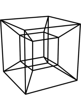 Dibujo de Tesseract para Colorear