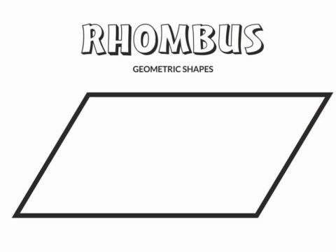 Dibujo de Rombo para Colorear