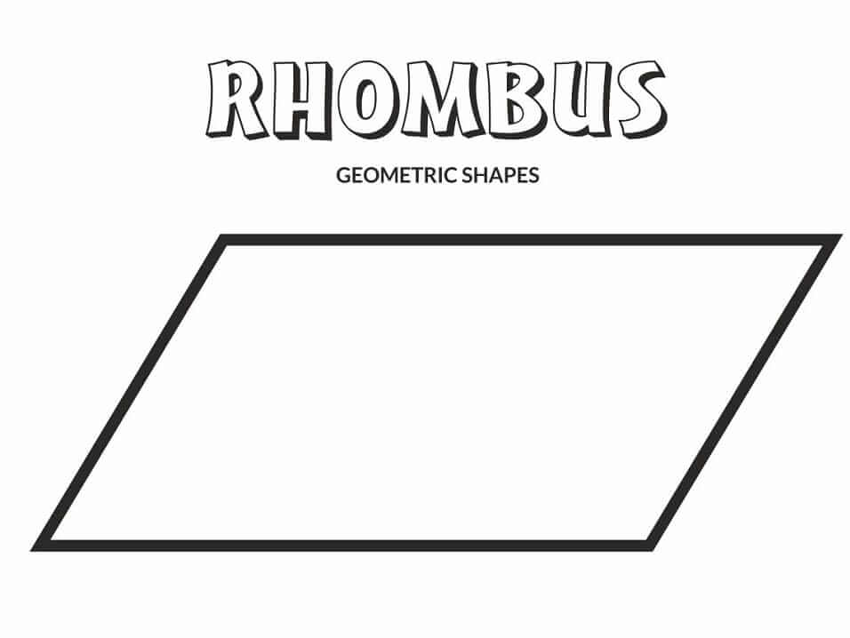 Dibujo de Rombo para Colorear